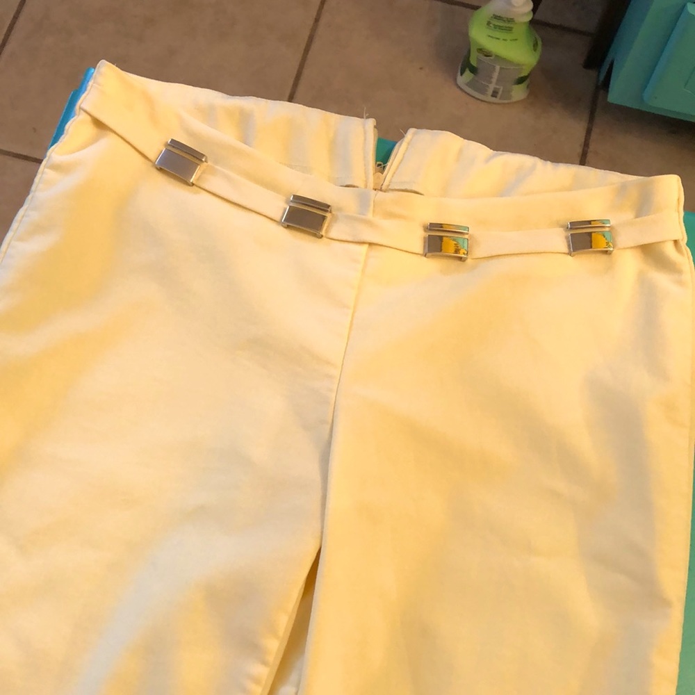 Lemon yellow dress pants